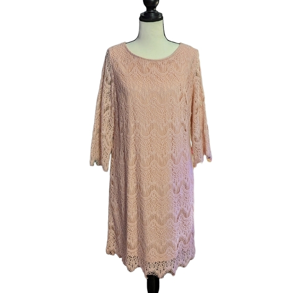 Ronni Nicole Dresses & Skirts - RN Studio Light Pink Lace Dress
